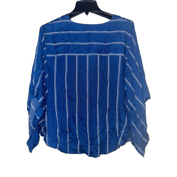 Free People Revolve size Medium Sleepy Time Striped Boxy Flowy Fit Blouse Top - Picture 5 of 9